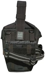 Black Hawk gas mask bag - rear view