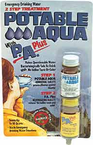 Potable Aqua water purification tablets